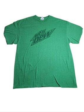 Mtn Dew Men's Short Sleeve Crewneck Tee - Green